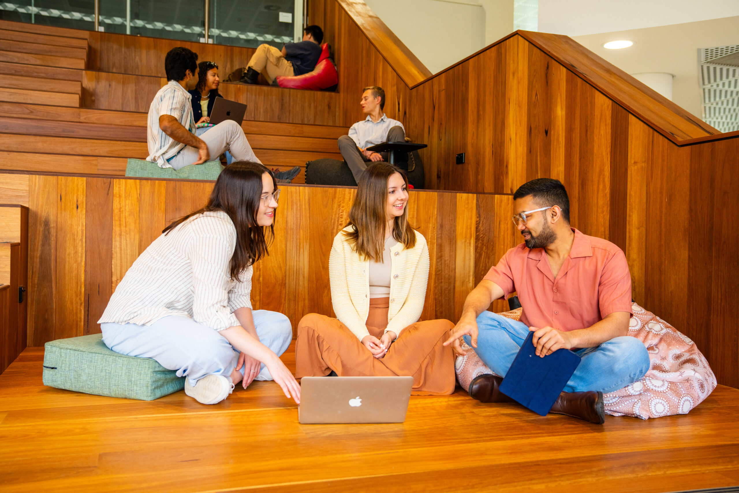 Students working collaboratively.